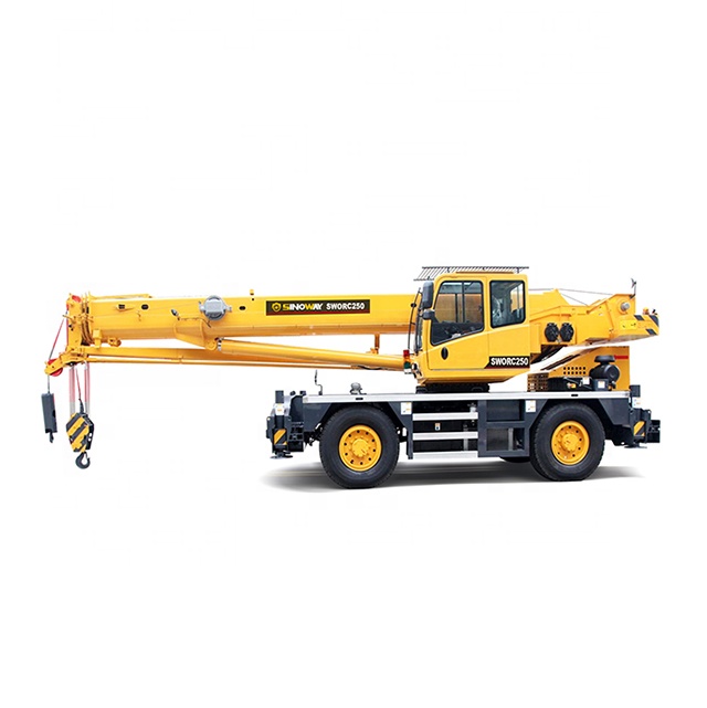 Chinese telescopic boom truck crane 25 ton 4x4 rough terrain crane price