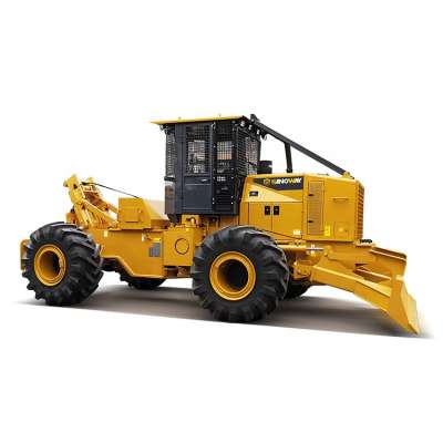 High efficiency wheel skidder for log and timber grapple